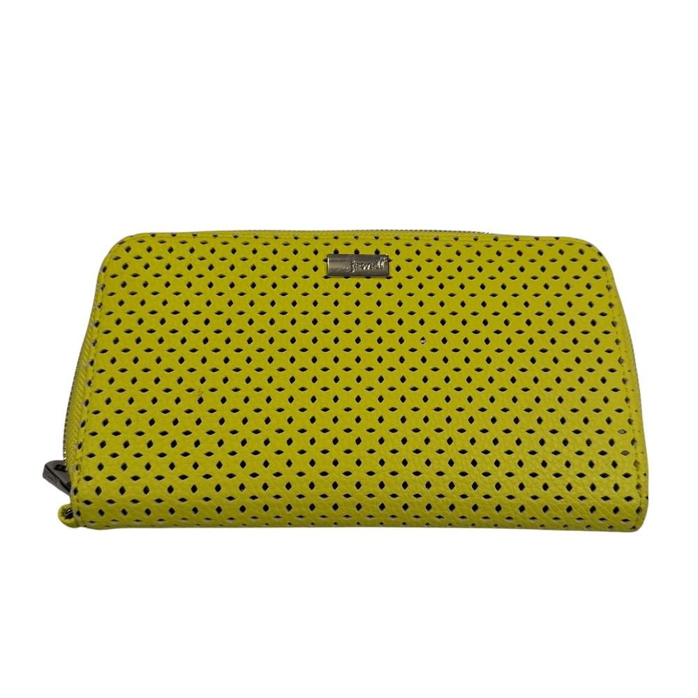 Jewell by Thirty-One All About the Benjamins Wallet Citron Perforated Yellow